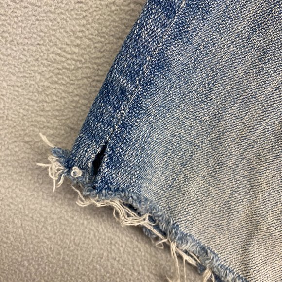 Women's Blue Denim Shorts - Picture 6 of 6